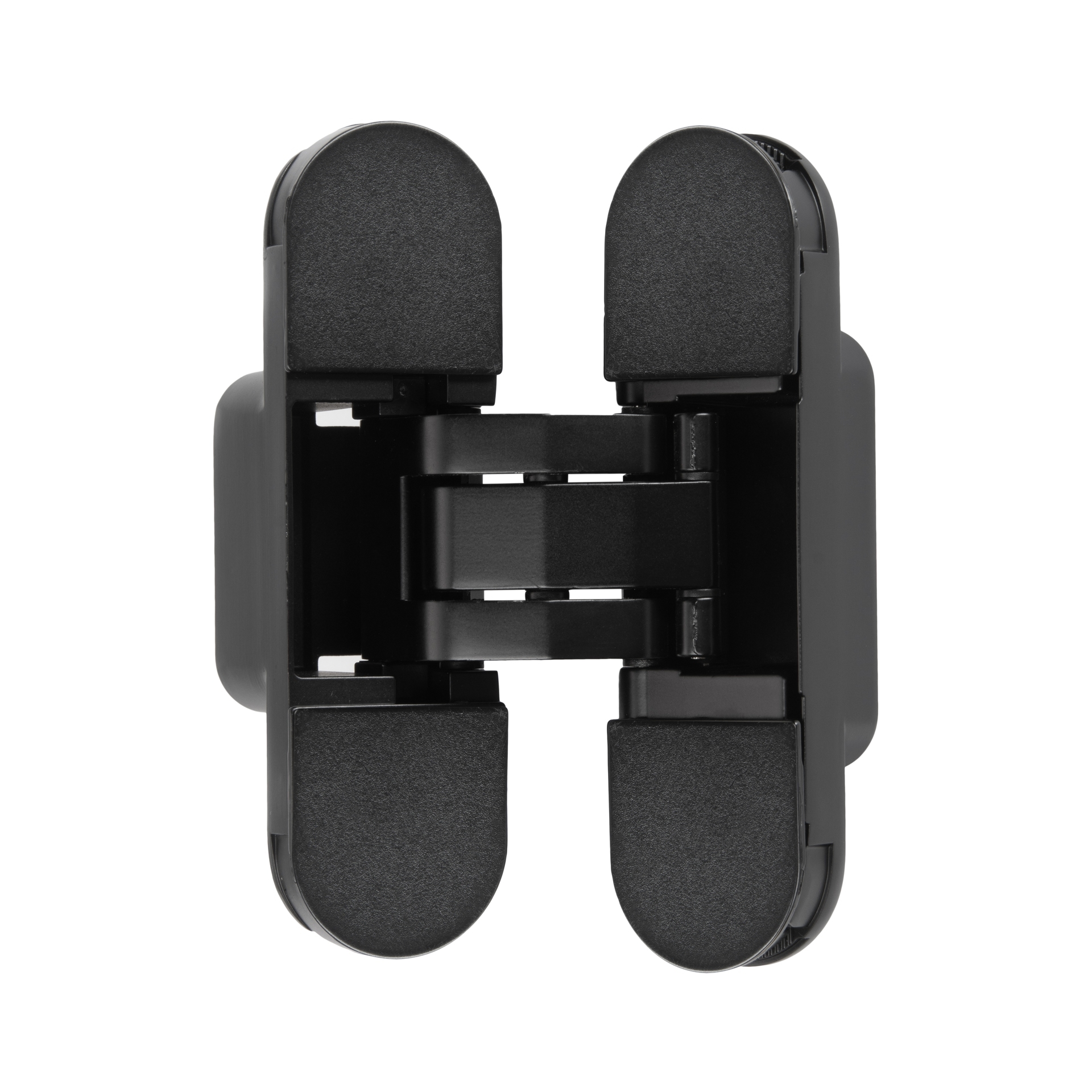 Петля скрытая с 3D регулировкой 110х30-3D-BLACK (NEW с пласт. накладками, черный)