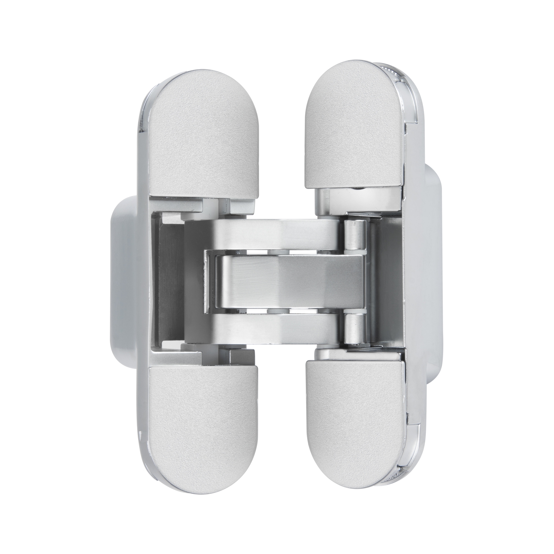 Петля скрытая с 3D регулировкой 110x30-3D-M.CHROME (матовый хром, с металлическими накладками)