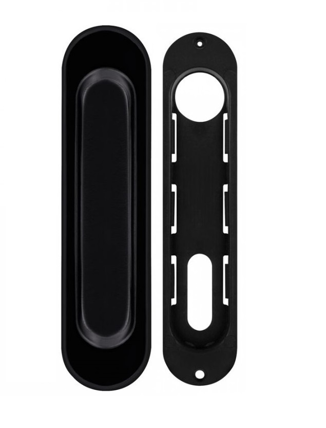 Ручки-купе для раздвижных дверей FSD-10-BLACK (чёрный, 1 шт.)
