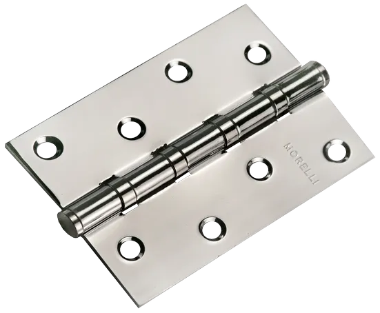 Петля универсальная MS 100X70X2.5-4BB SN стальная, врезная, цвет белый никель, сталь