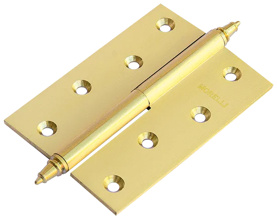 Петля разъемная стальная MS 100X70X2.5 L SG левая, врезная, цвет матовое золото, сталь
