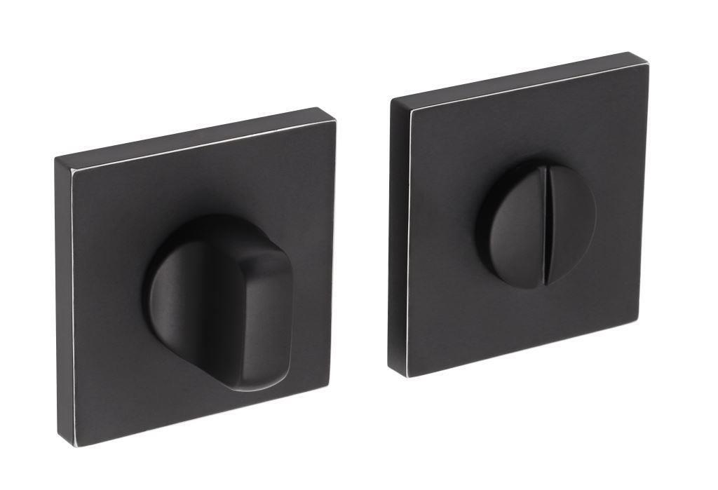 Завёртка сантехническая ADDEN BAU WC SQ-003 BLACK / CHROME RIM (цвет ЧЁРНЫЙ МАТОВЫЙ/ ХРОМ)