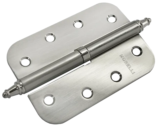 Петля разъемная MS-C 100X70X2.5 SN R правая скругленная, врезная, цвет бел.никель, сталь